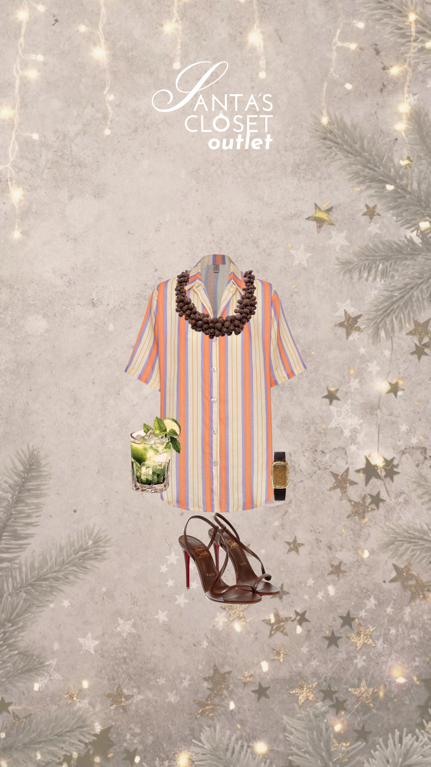 CAMISA MYSTIC ORANGE STRIPE