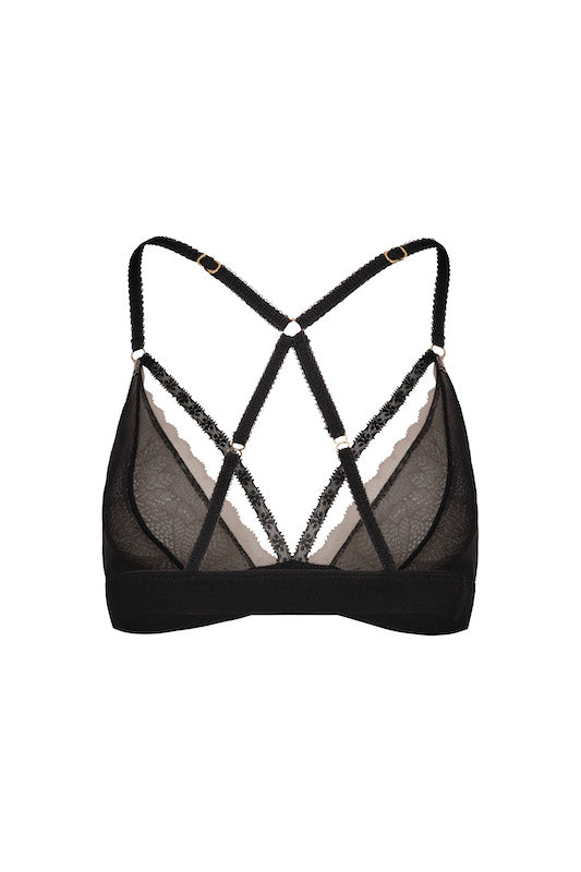 TOP BEE LOVED TAUPE + NEGRO