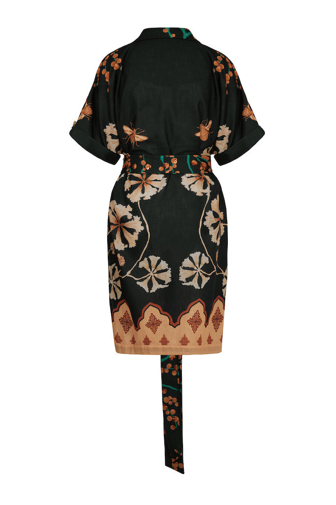 SUMMER DRESS QUEENS GARDEN GREEN