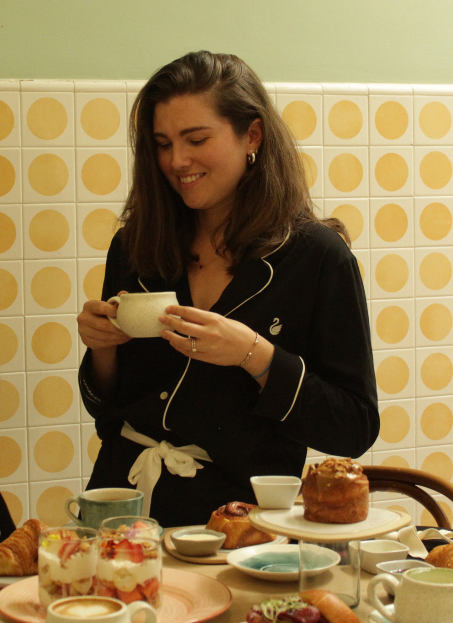 SET CAMISA MANGA LARGA + SHORT AMOR DE MAMÁ NEGRO