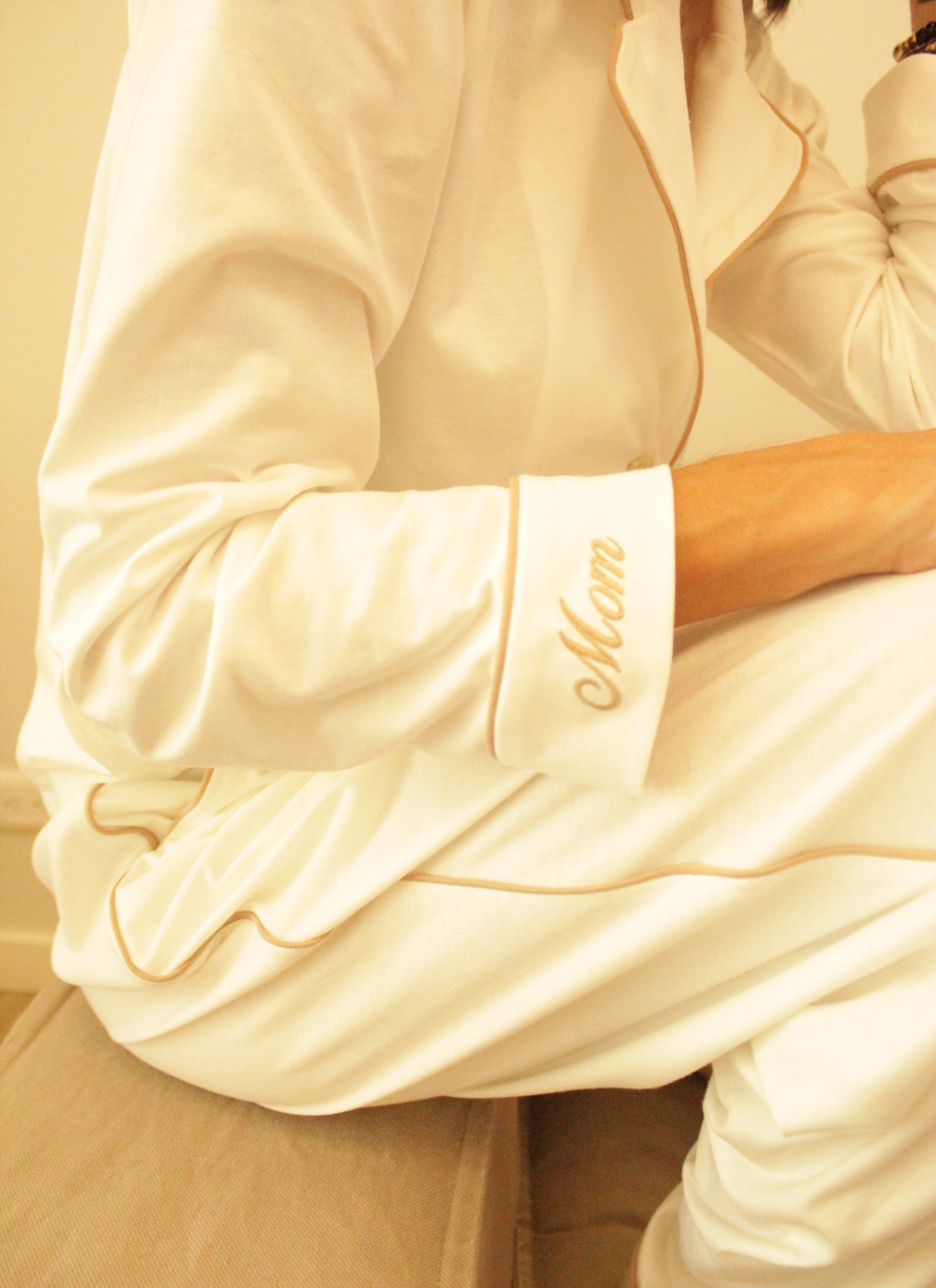 SET ABRAZO DE MAMÁ IVORY + BEIGE