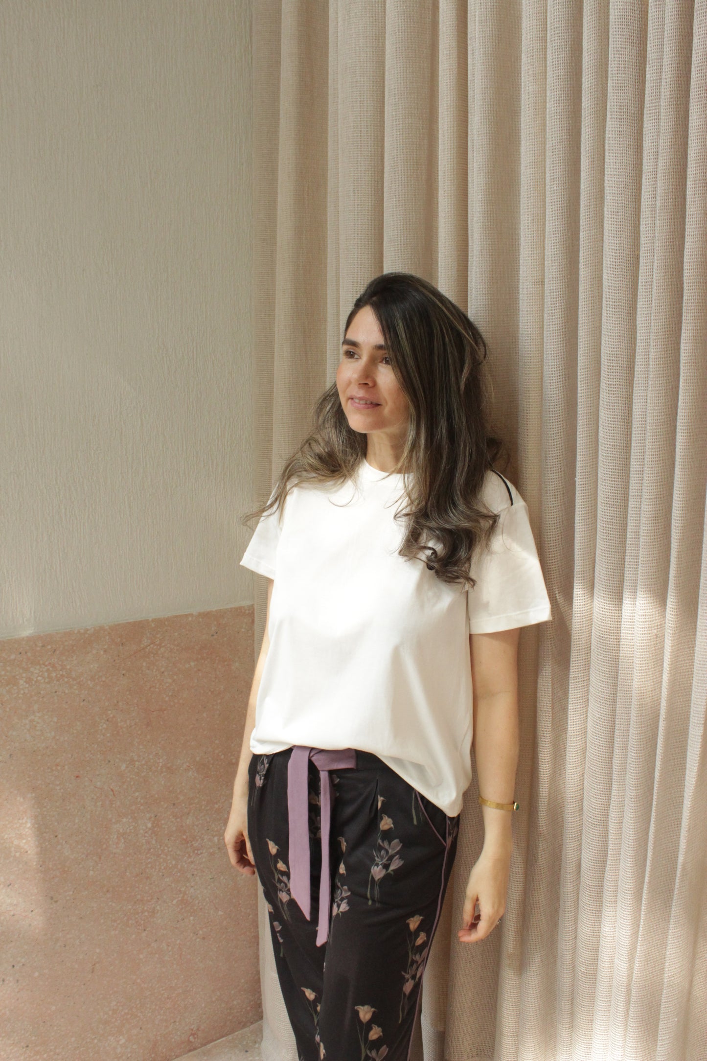 T-SHIRT MINT BLACK AND WHITE