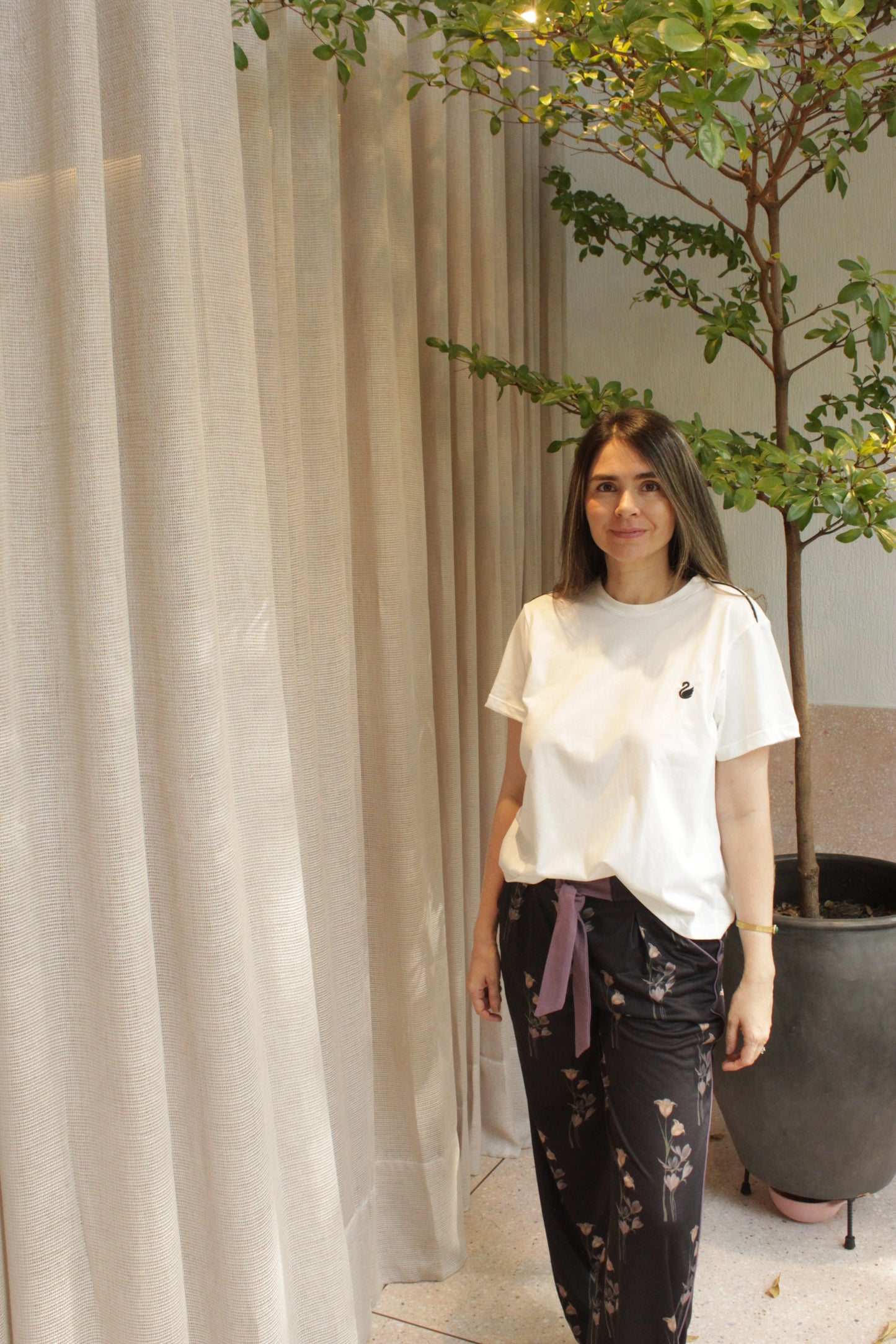 T-SHIRT MINT BLACK AND WHITE