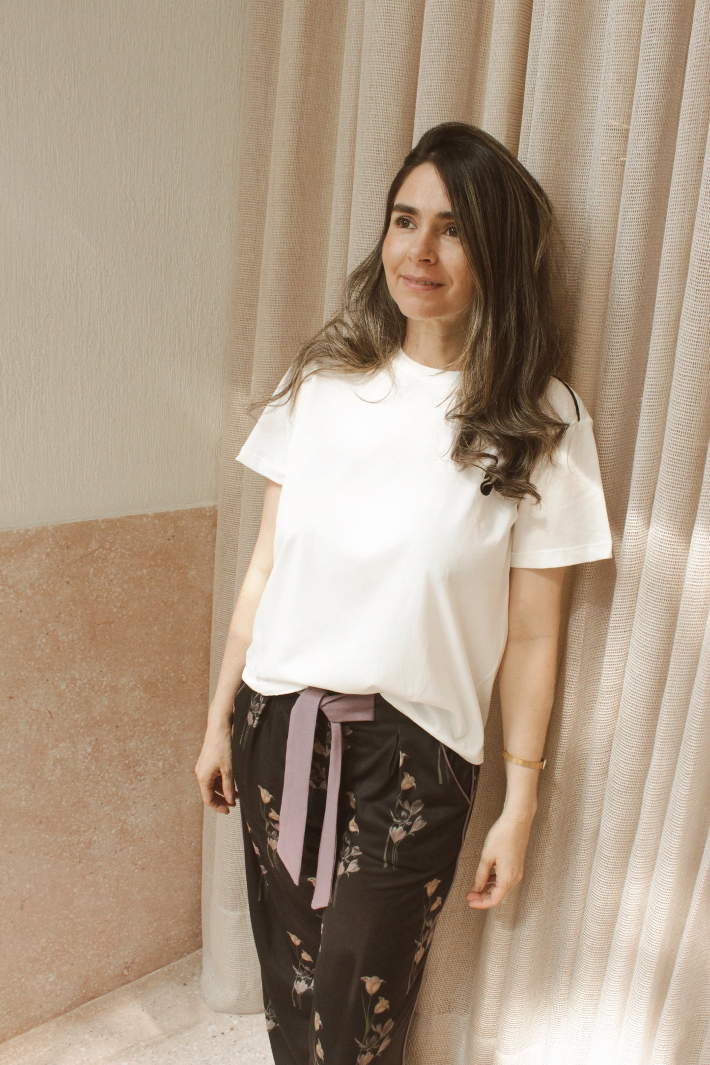 T-SHIRT MINT BLACK AND WHITE