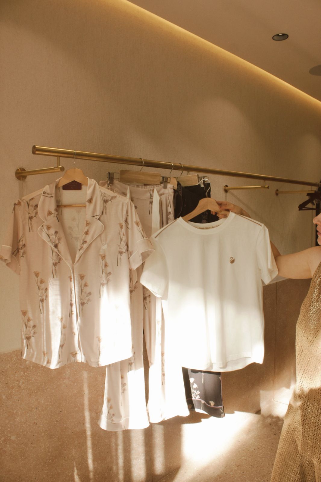 T-SHIRT MINT IVORY/BEIGE