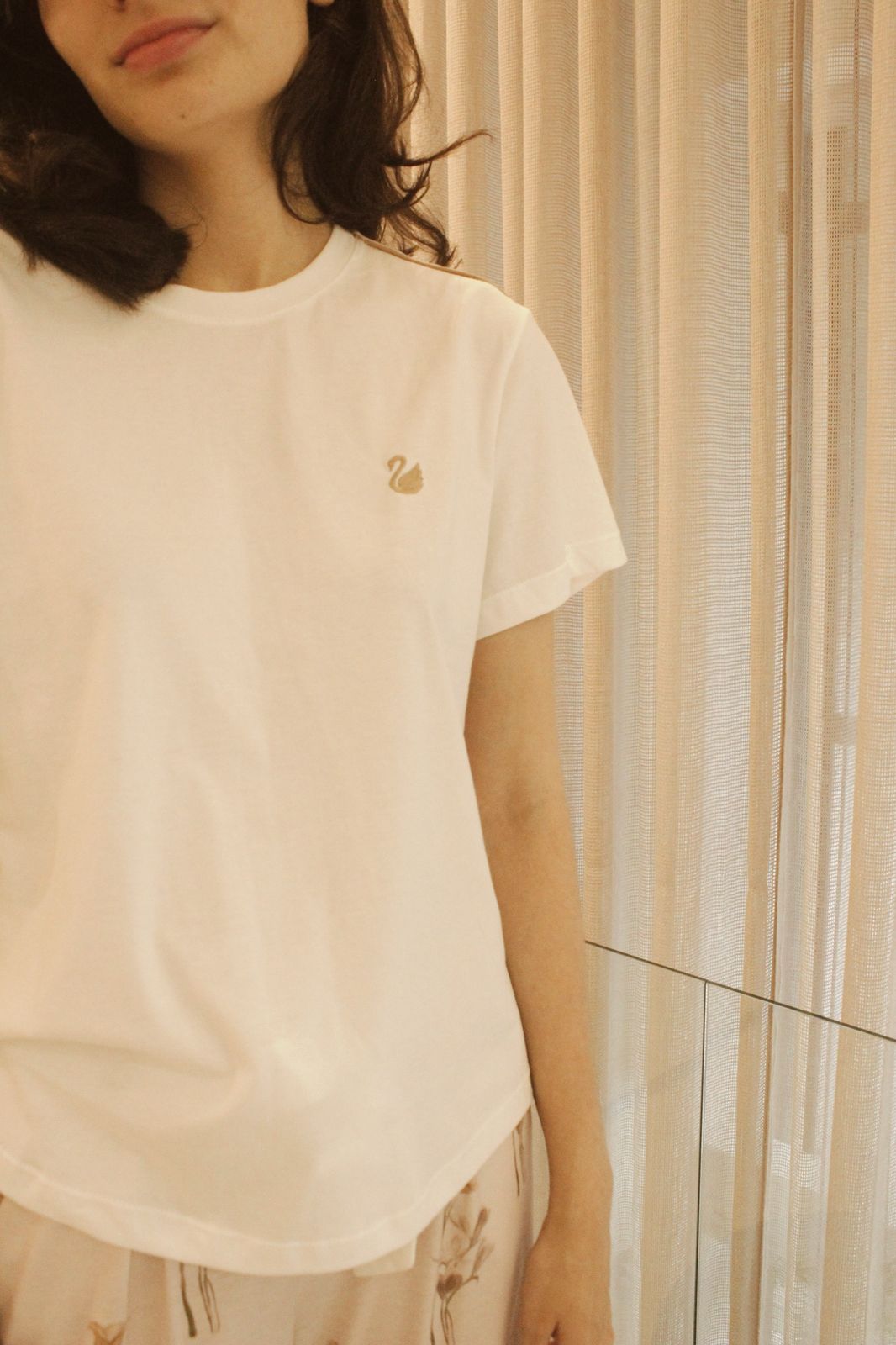 T-SHIRT MINT IVORY/BEIGE