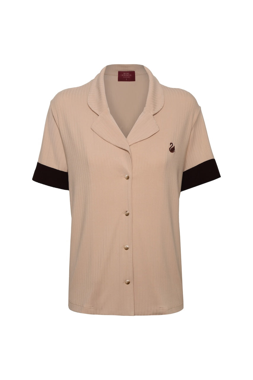 PIJAMA SIMONA BEIGE/MOCCA