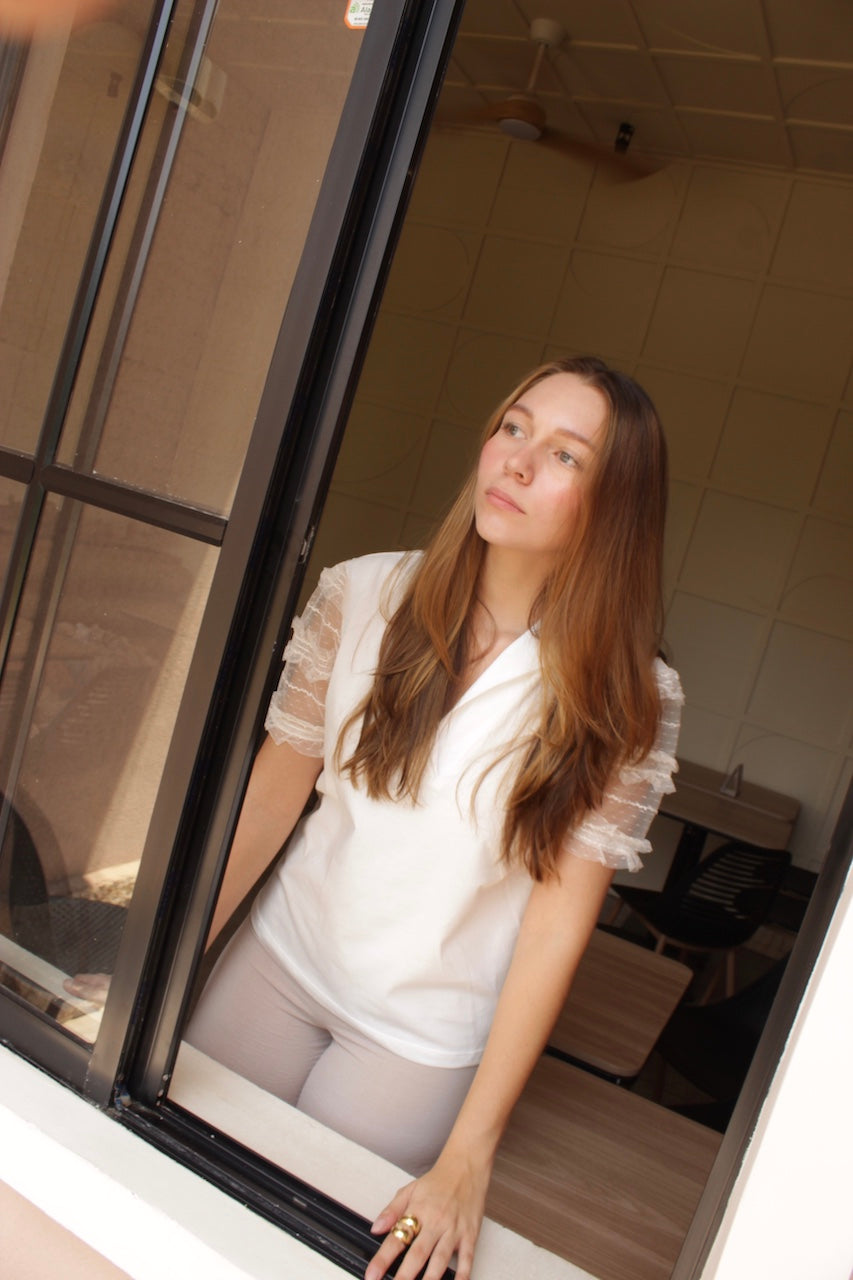 T-SHIRT LAGO DE CONSTANZA IVORY