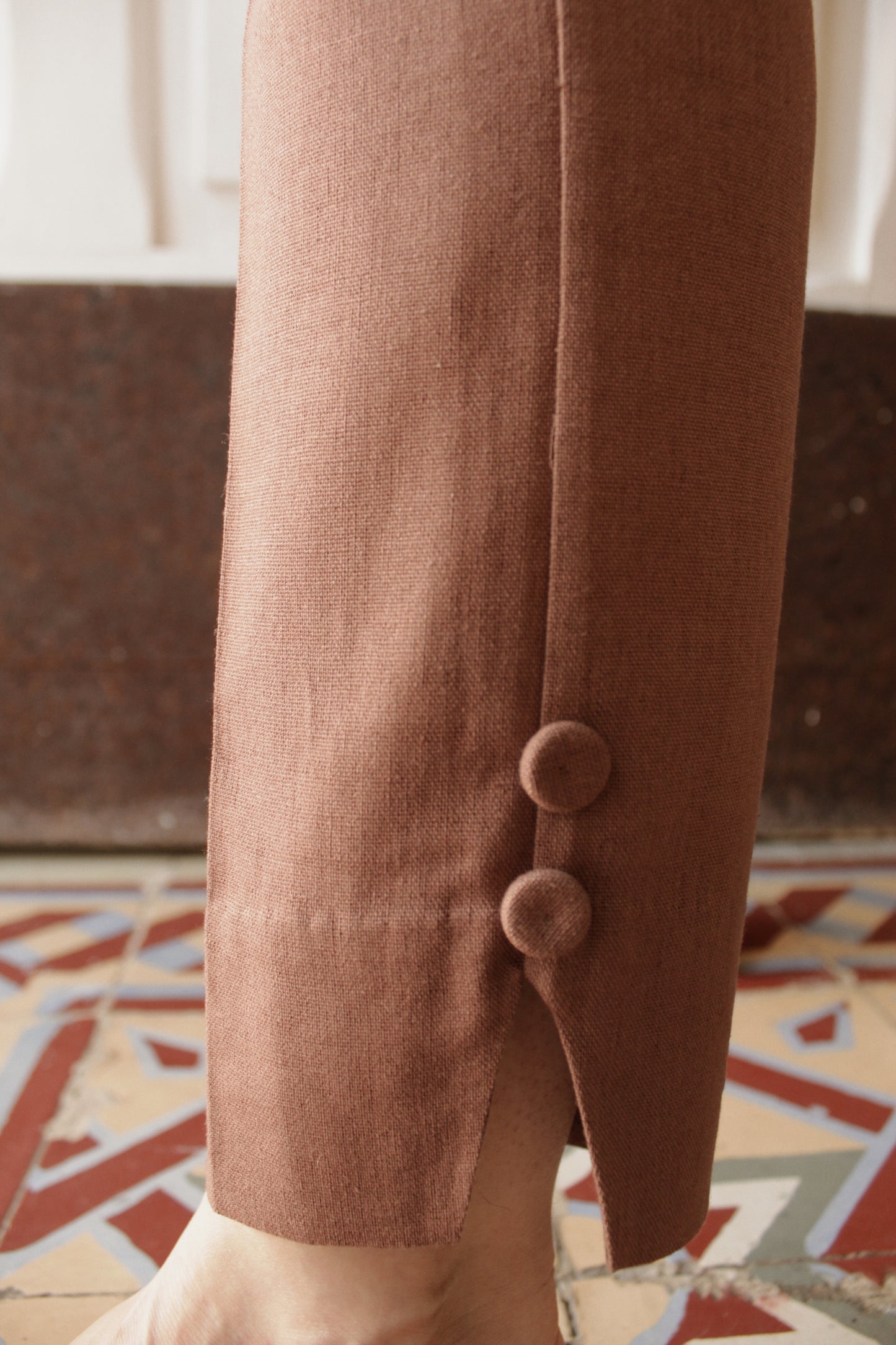 PANTALÓN BOBOLI LINO CAFÉ