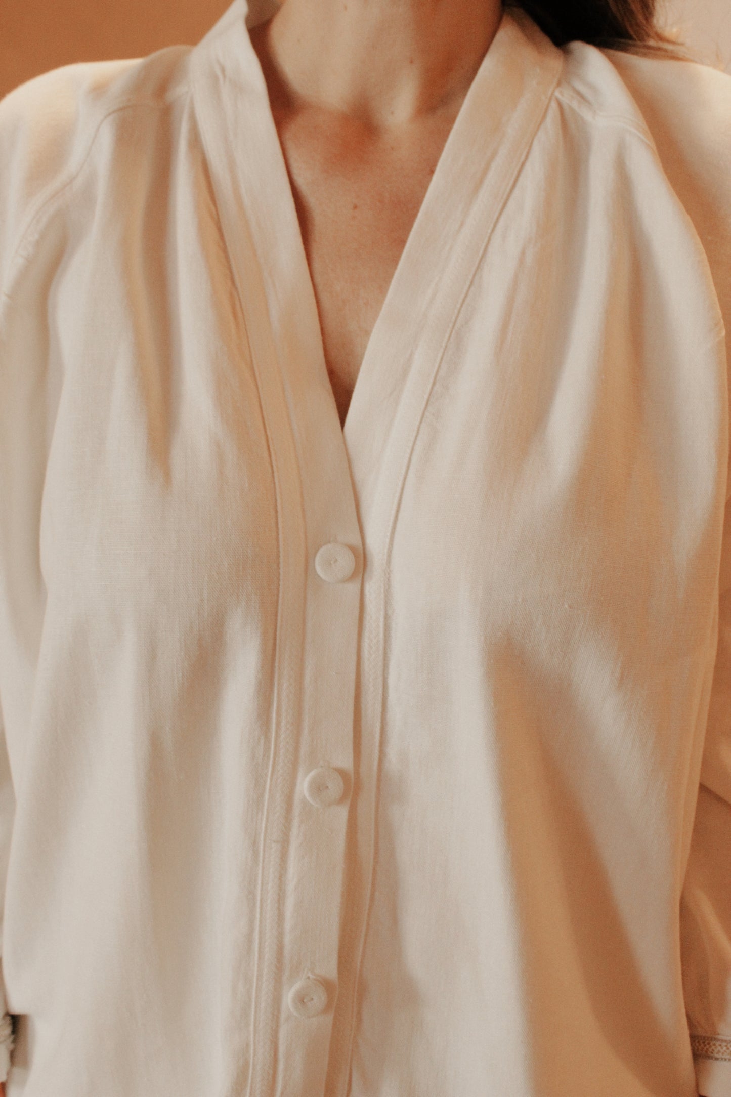 CAMISA BARDINI LINO BLANCO