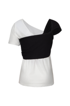 T-SHIRT BOW BLACK AND WHITE