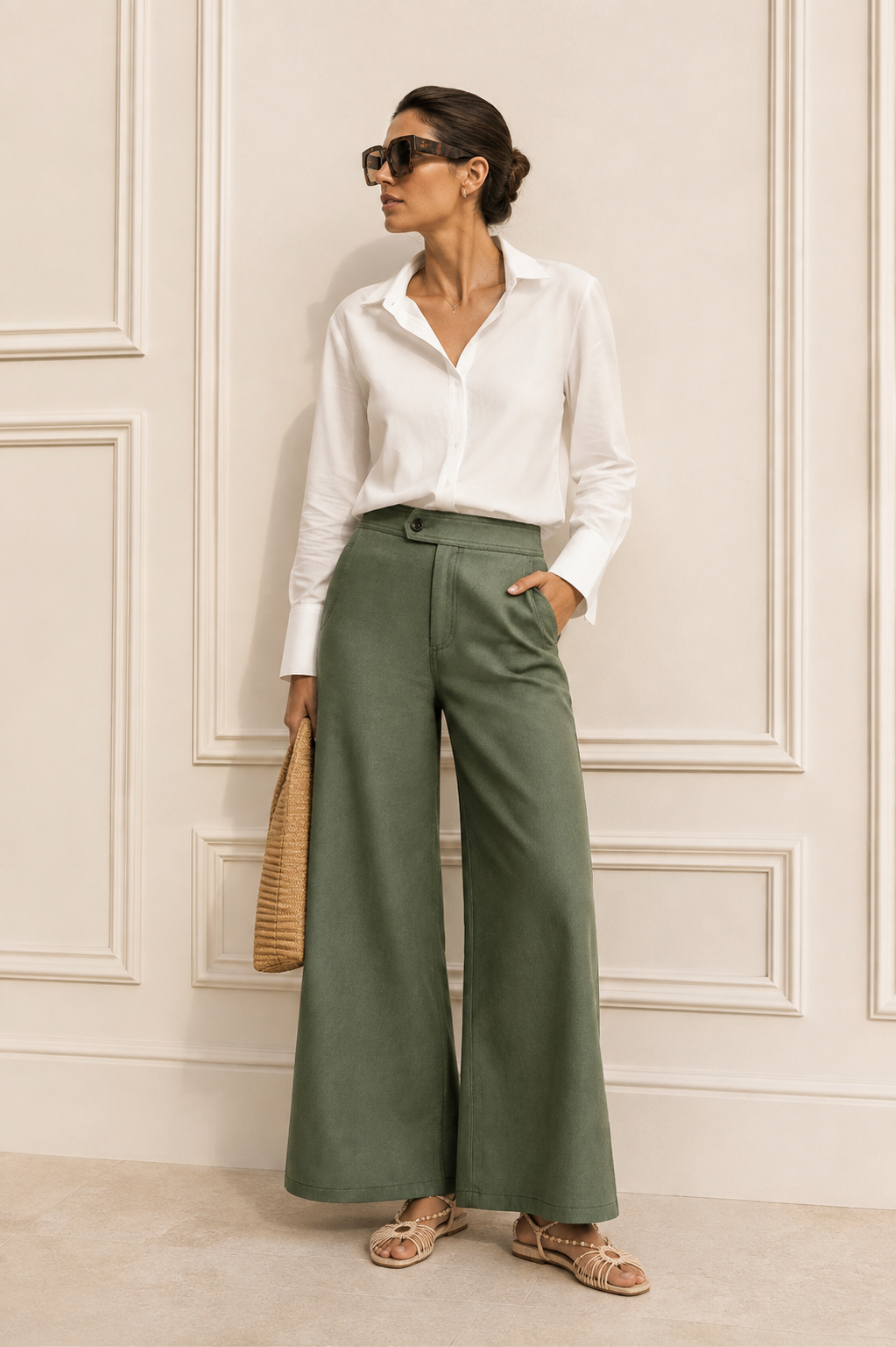 RIVIERA PANTS LIGTH GREEN