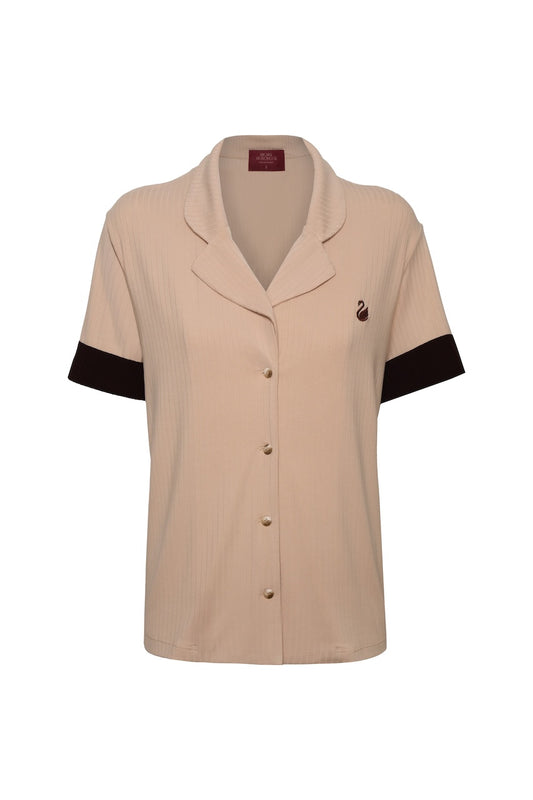 PIJAMA SIMONA BEIGE/MOCCA