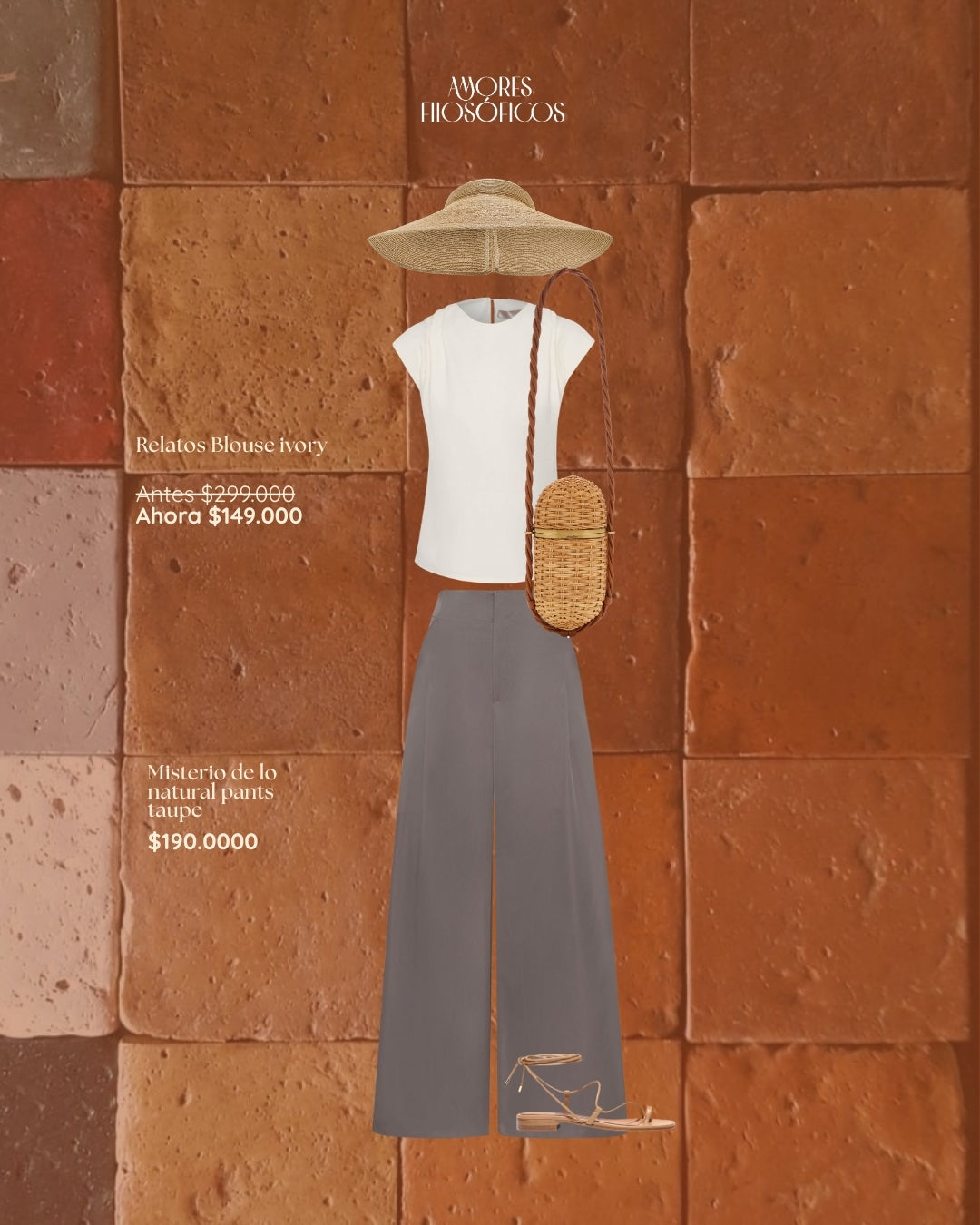 AIRE DE MISTERIO TAUPE PANTS