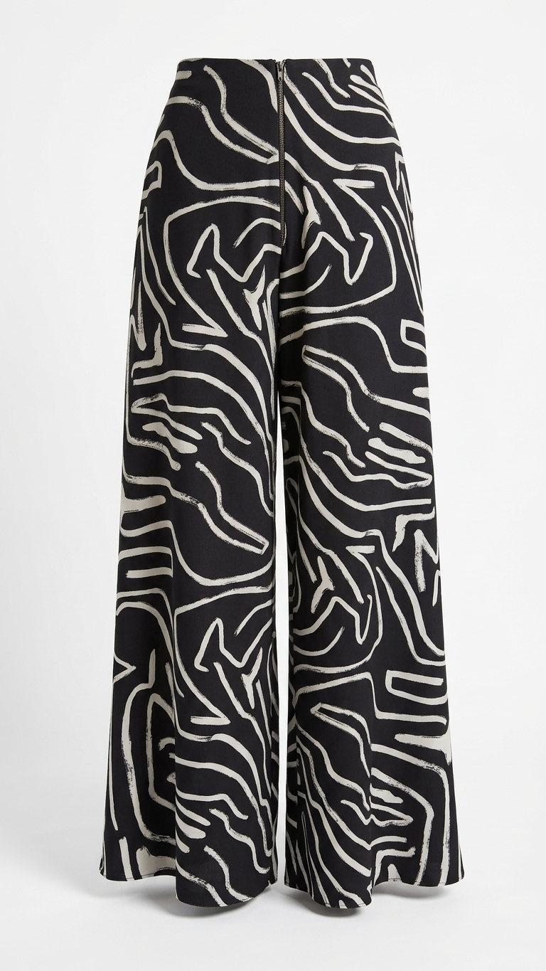 PARADIGMA PANTS PRINT BLACK