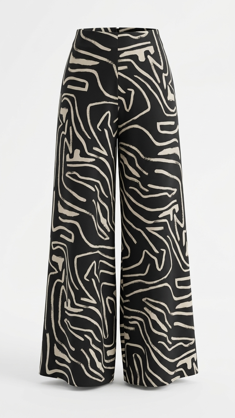 PARADIGMA PANTS PRINT BLACK