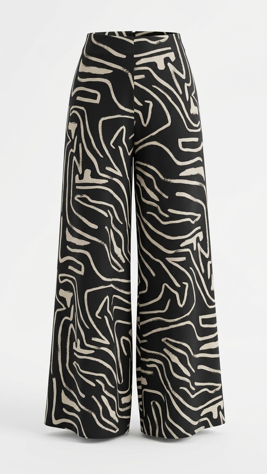 PARADIGMA PANTS PRINT BLACK